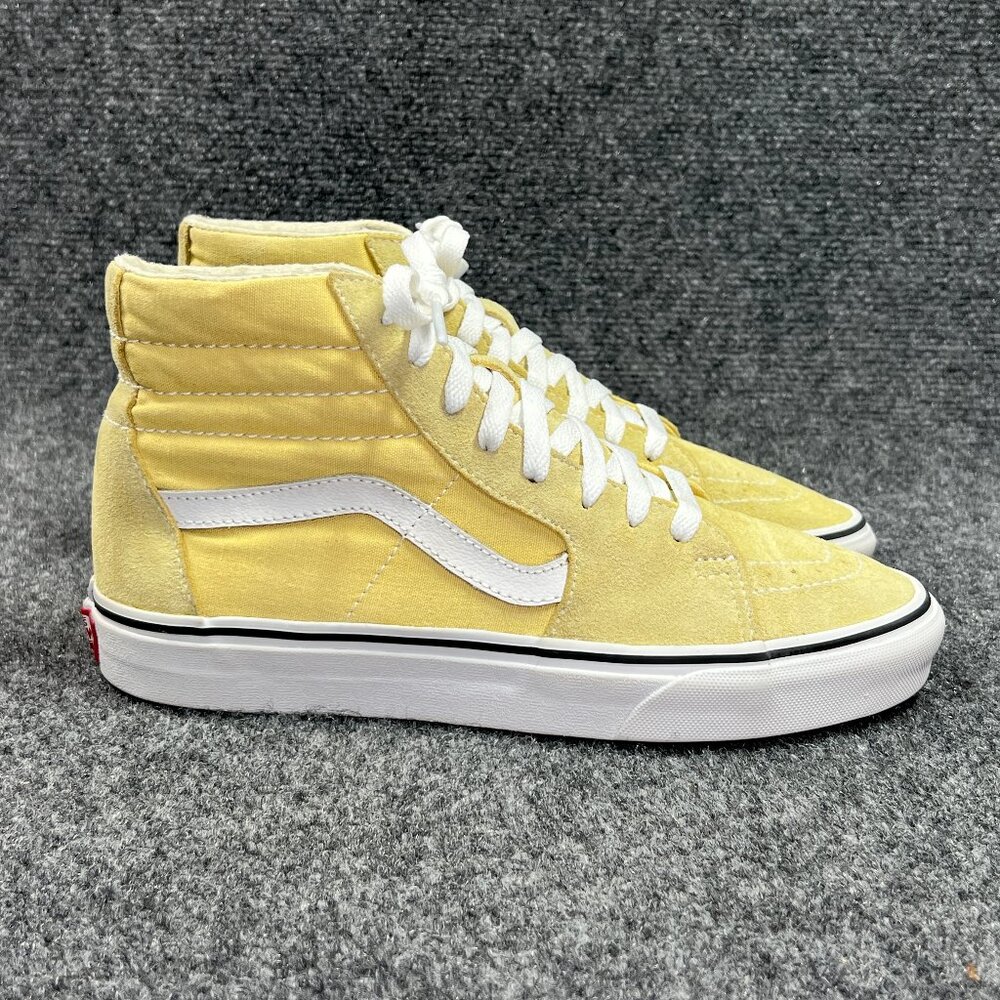 Vans Old Skool Sneakers Women's Size 9 Yellow Suede Hi High Athletic Skate Shoe